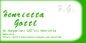 henrietta gottl business card
